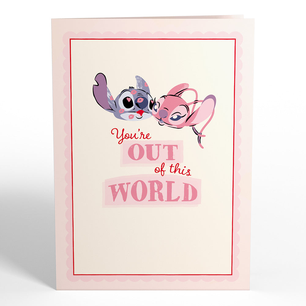Disney's Stitch & Angel You’re Out Of This World Pop-Up Card