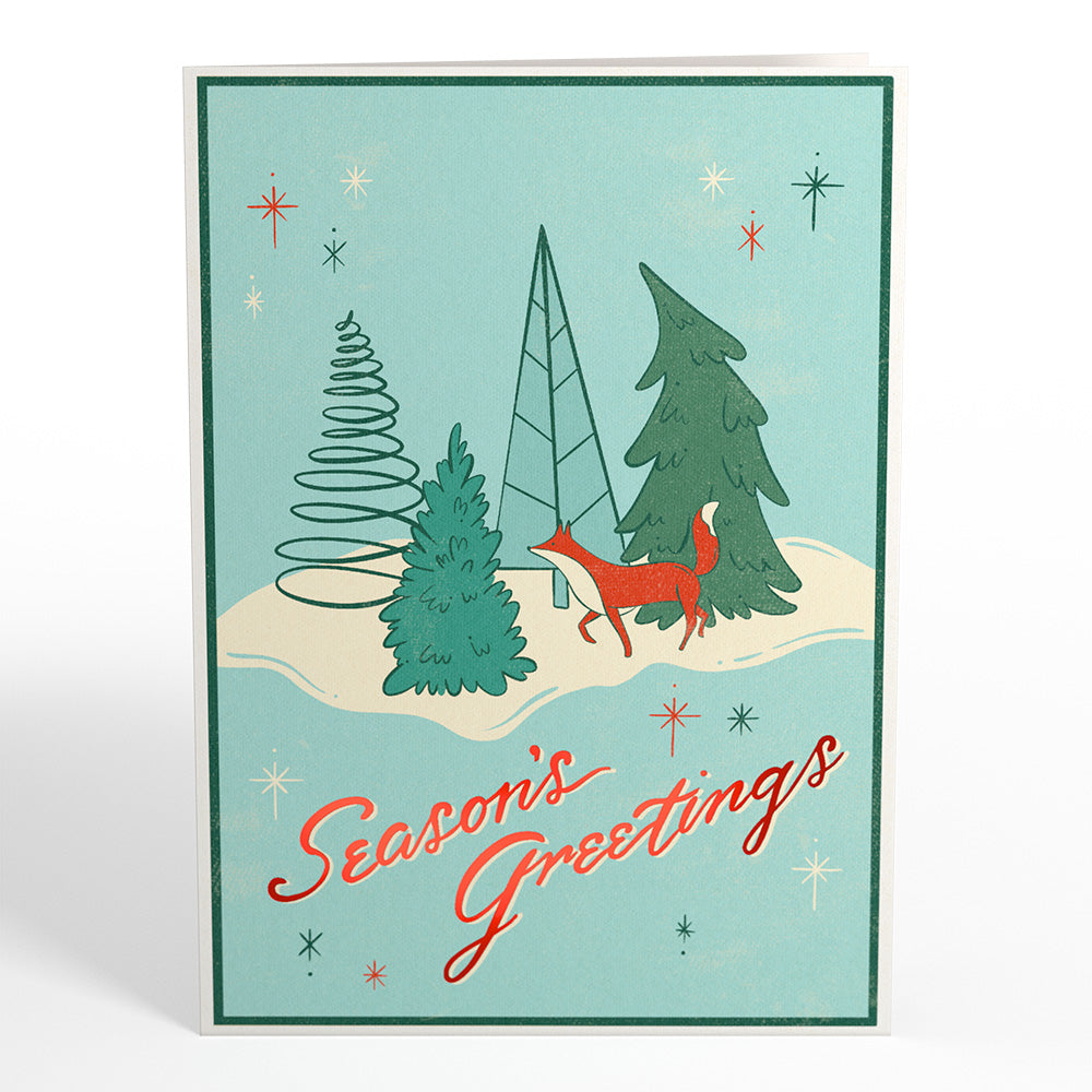 Season's Greetings Snowman Pop-Up Card