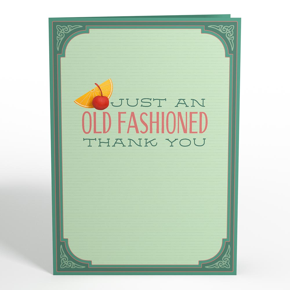 Old Fashioned Thank You Pop-Up Card