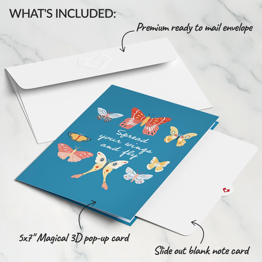 Spread Your Wings Butterfly Pop-Up Card