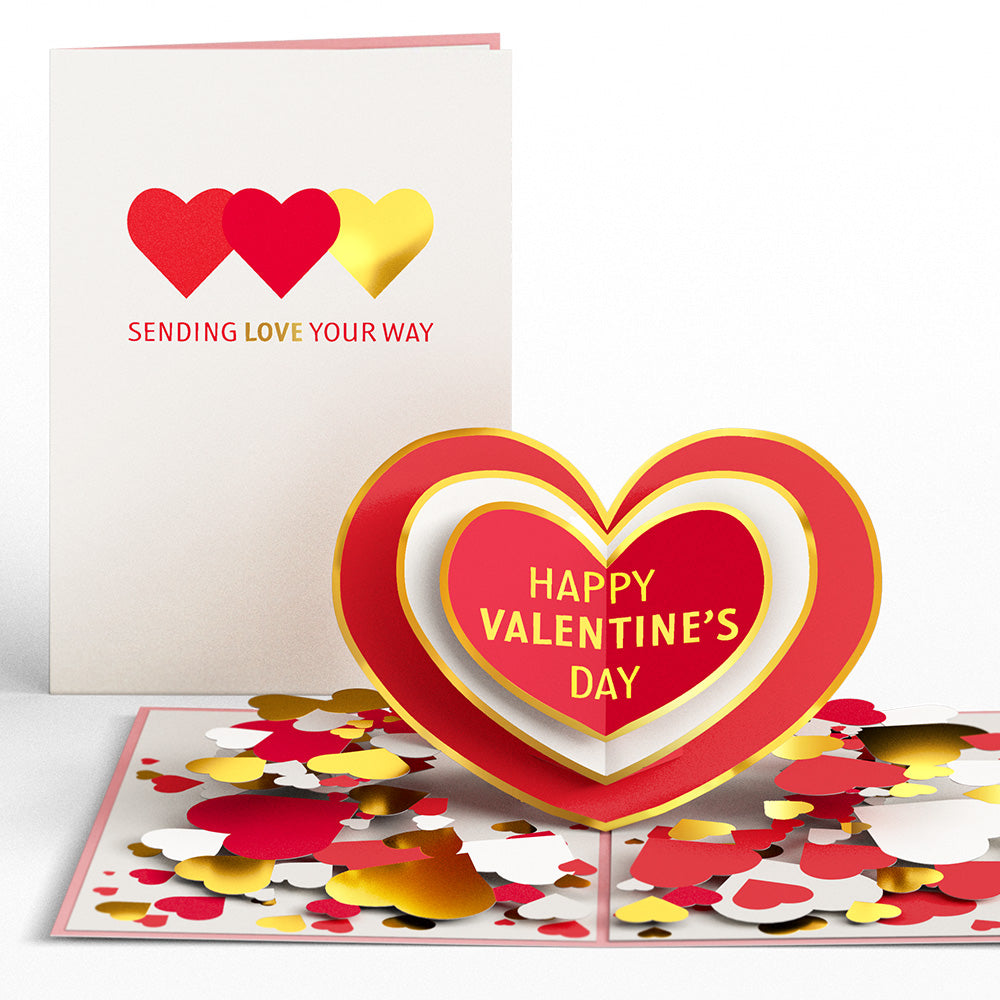 Sending Love Valentine's Day Pop-Up Card