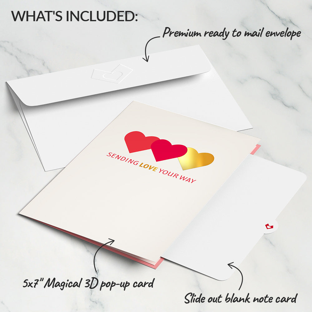 Sending Love Valentine's Day Pop-Up Card