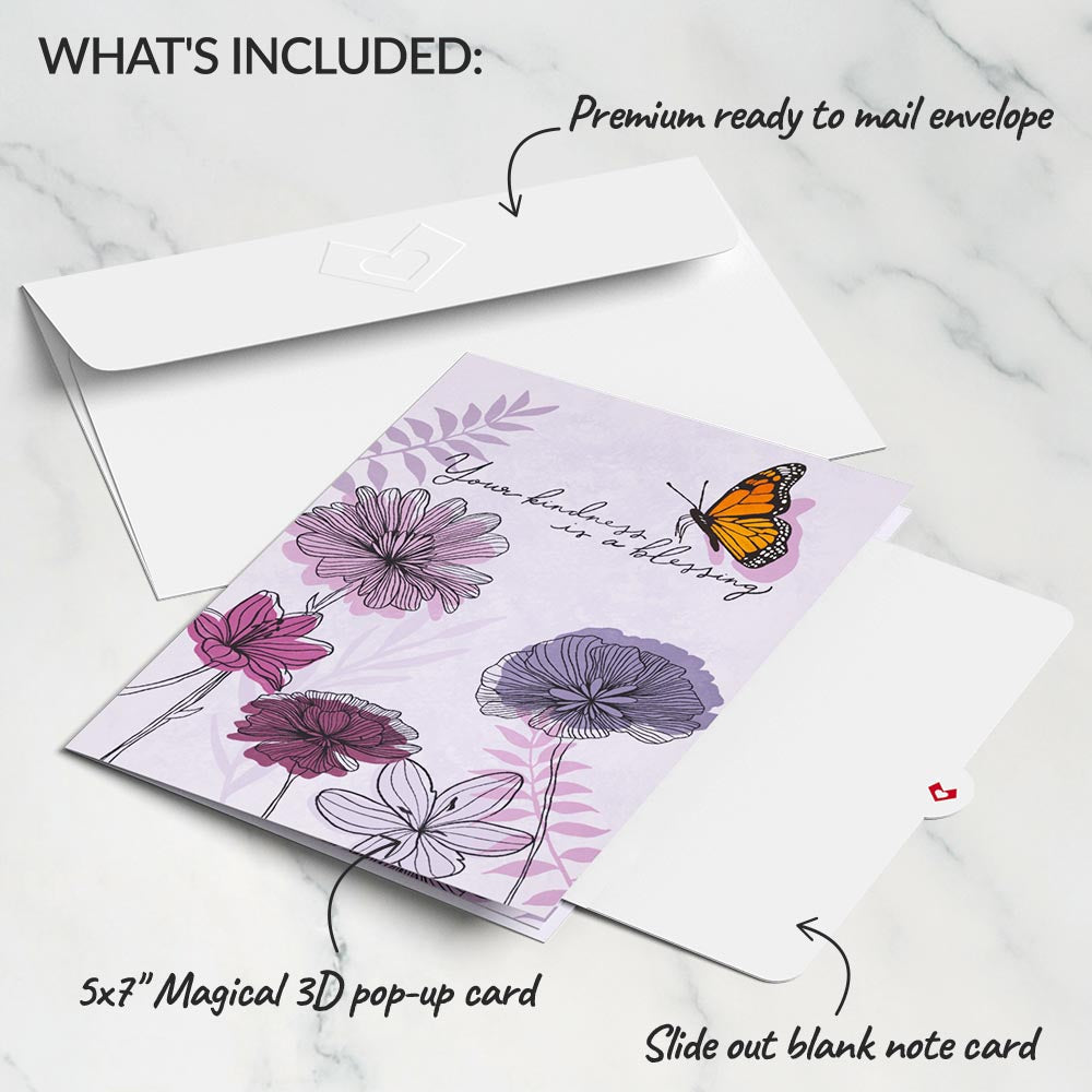 Your Kindness Is a Blessing Pop-Up Card