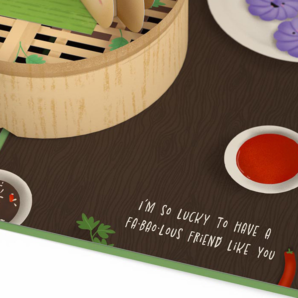 Wonton in a Million Friendship Pop-Up Card