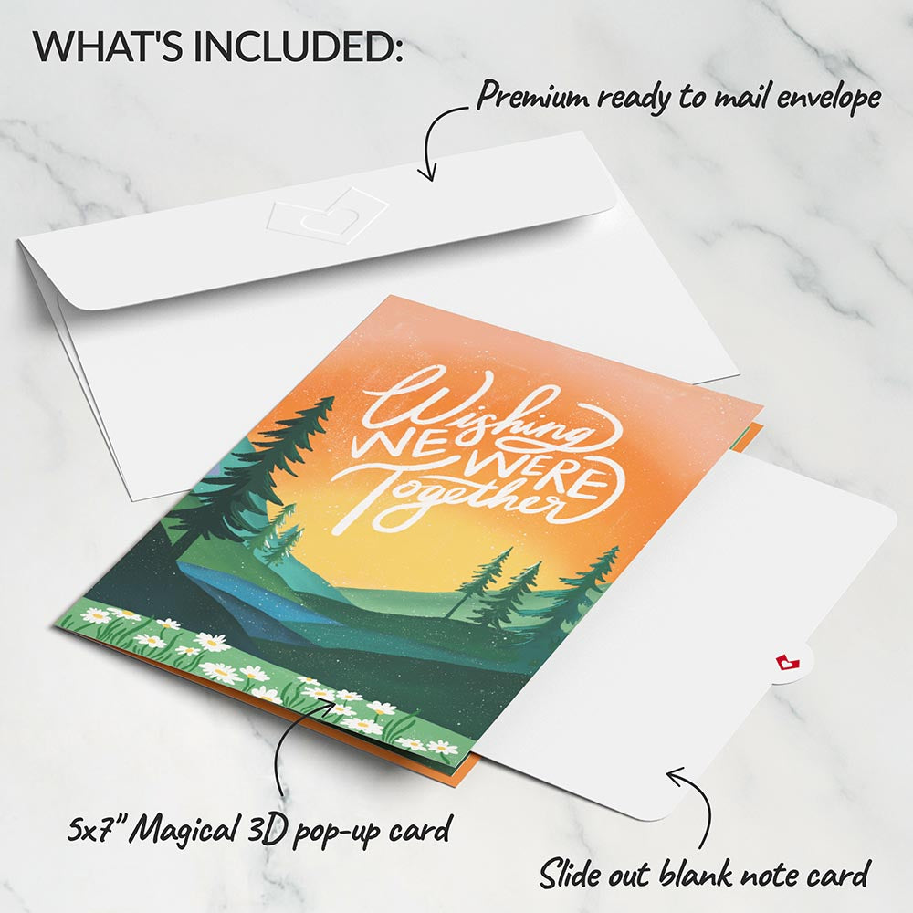 Wishing We Were Together Pop-Up Card