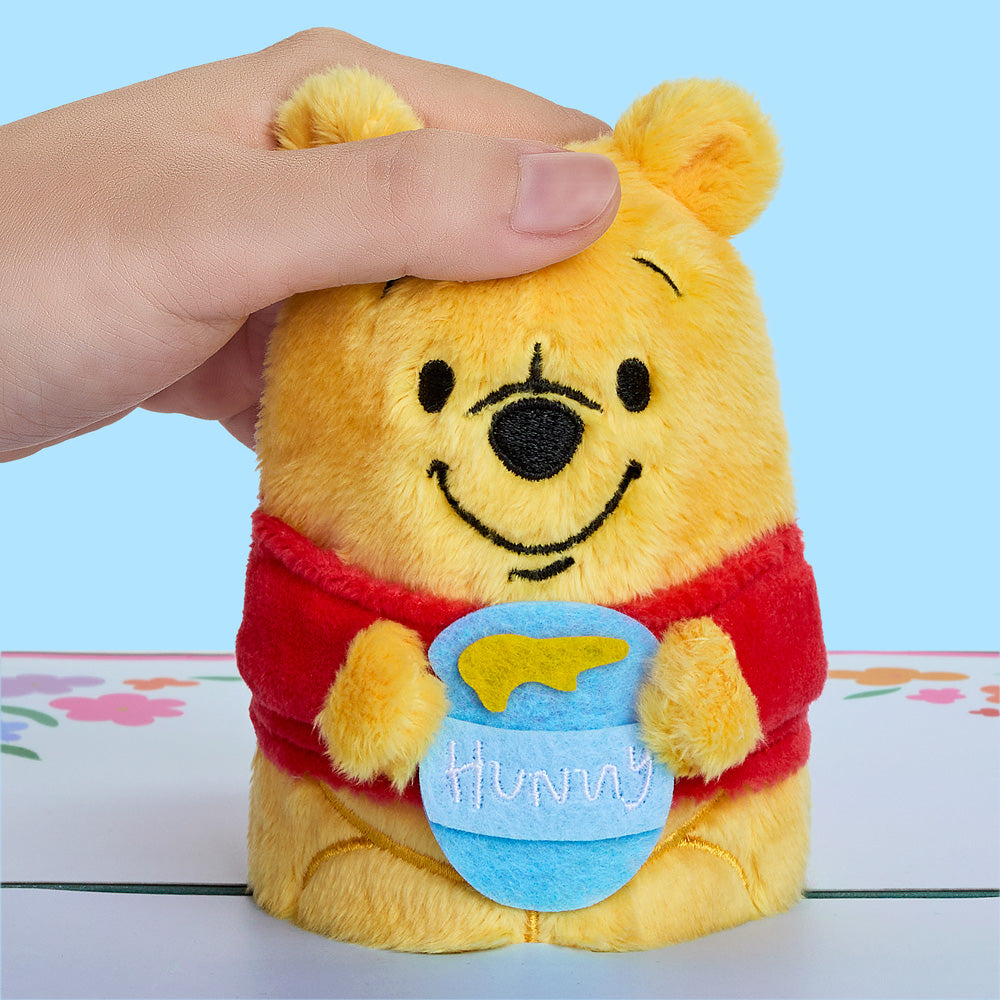 Disney’s Winnie the Pooh Plushpop Card & Flower Buds Bouquet Bundle