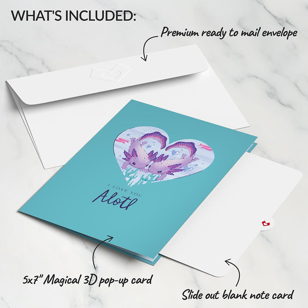 Love You A-Lotl Pop-Up Card