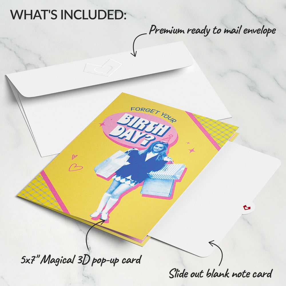Clueless As If! Birthday Pop-Up Card