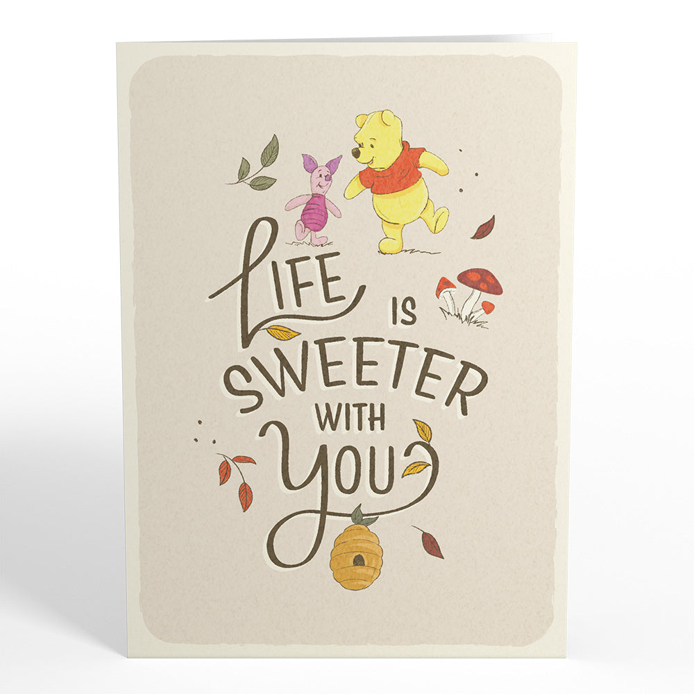 Disney's Winnie the Pooh Life Is Sweeter With You Pop-Up Card