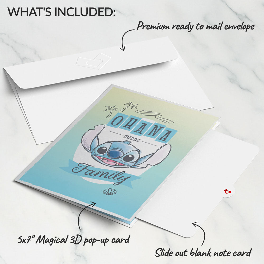 Disney’s Lilo & Stitch ‘Ohana Means Family’ Pop-Up Card