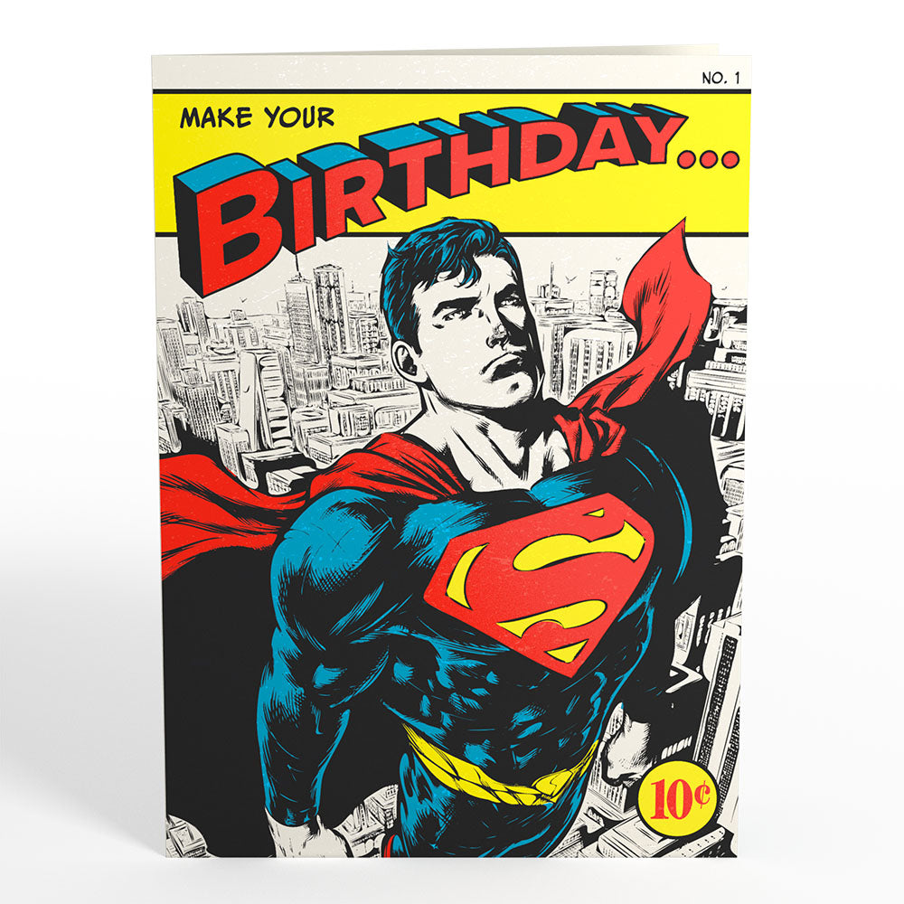 Superman™ Comic Book Birthday Pop-Up Card