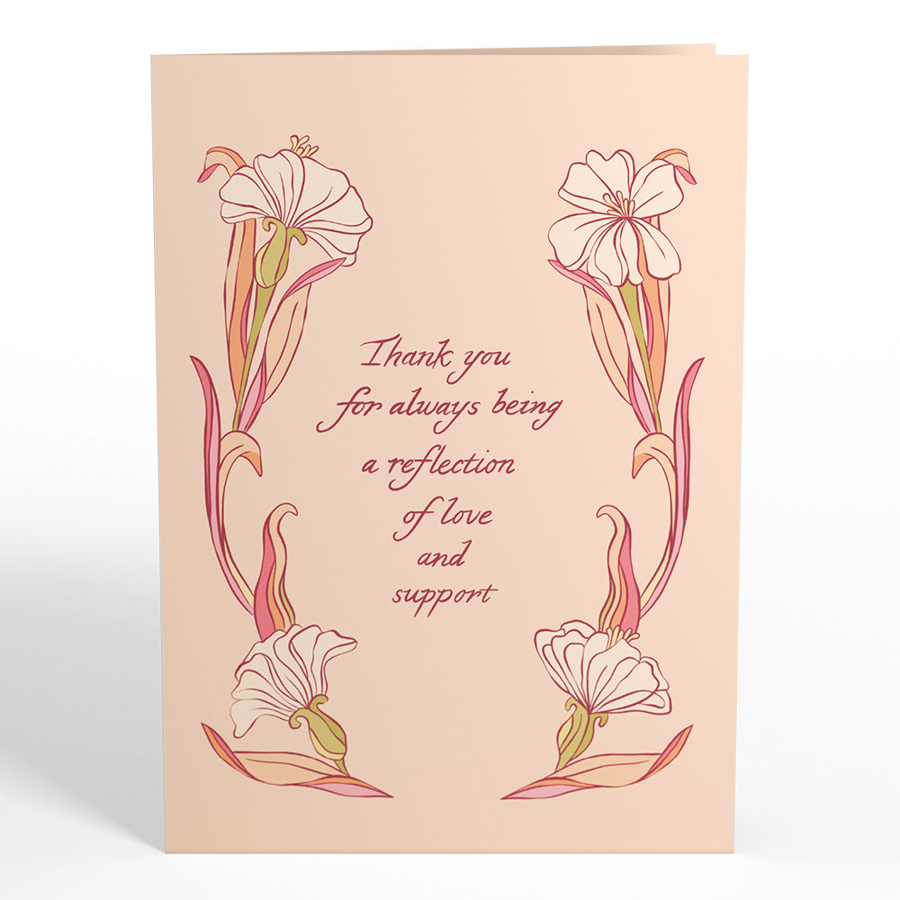 Reflection of Love and Support Mirror Pop-Up Card
