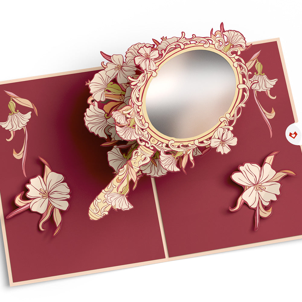 Reflection of Love and Support Mirror Pop-Up Card