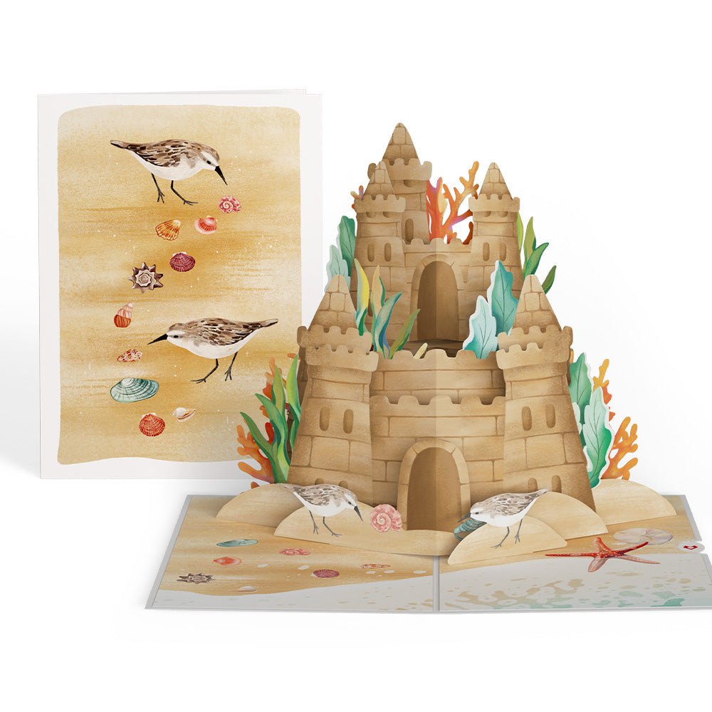 Seaside Sandcastle Pop-Up Card