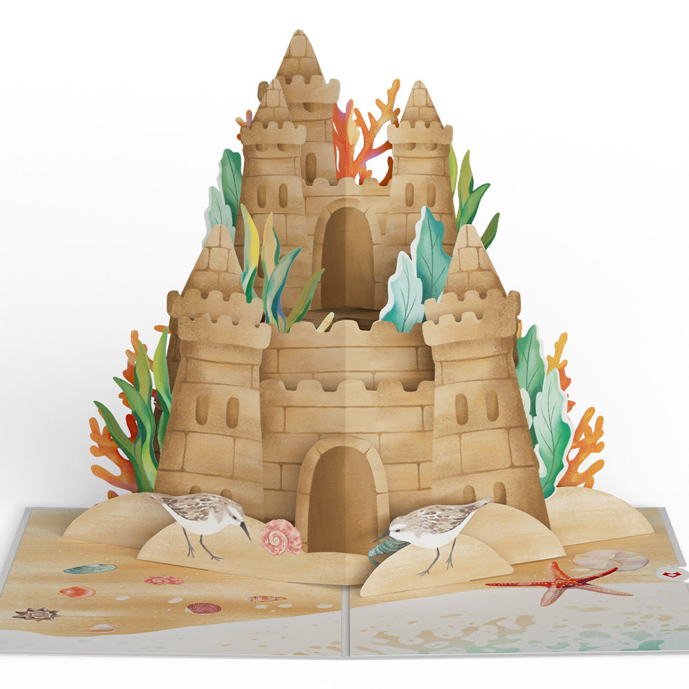 Seaside Sandcastle Pop-Up Card