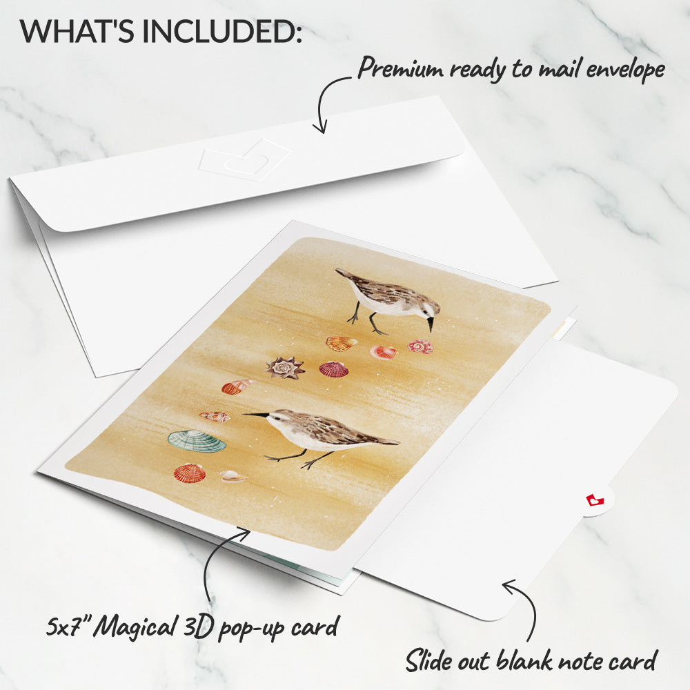 Seaside Sandcastle Pop-Up Card