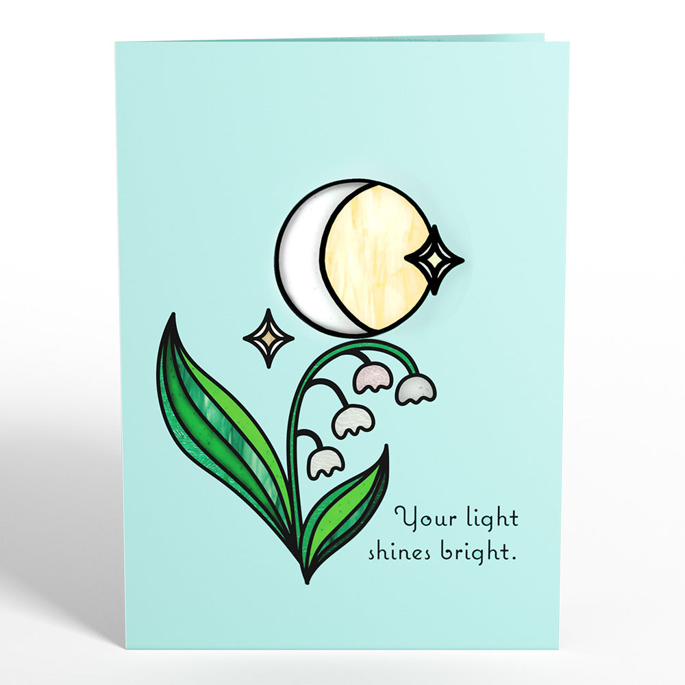 Shine Bright Twilight Bloom Suncatcher Card