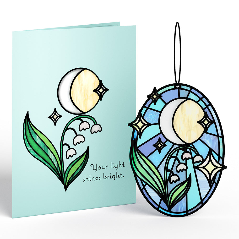 Shine Bright Twilight Bloom Suncatcher Card