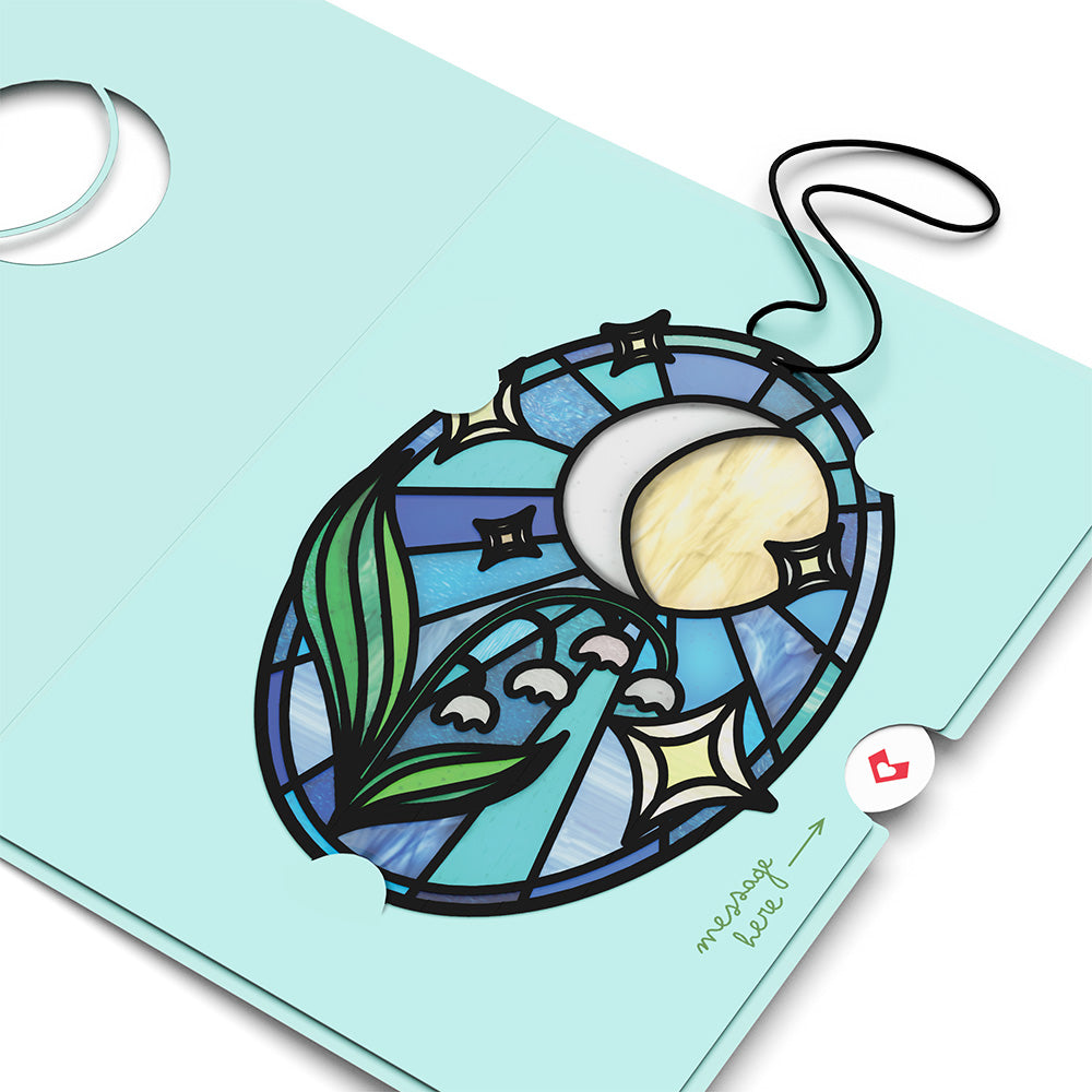 Shine Bright Twilight Bloom Suncatcher Card