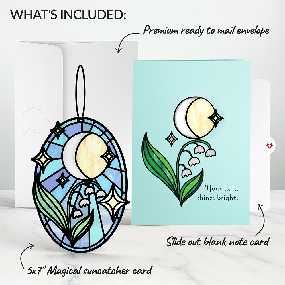 Shine Bright Twilight Bloom Suncatcher Card