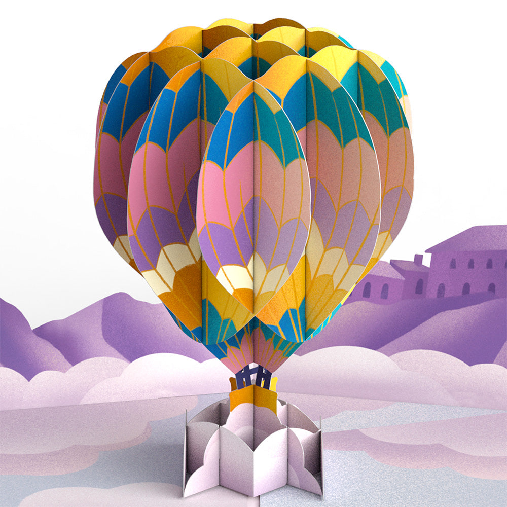 Adventure Awaits Hot Air Balloon Anniversary Pop-Up Card and Sentiment Set