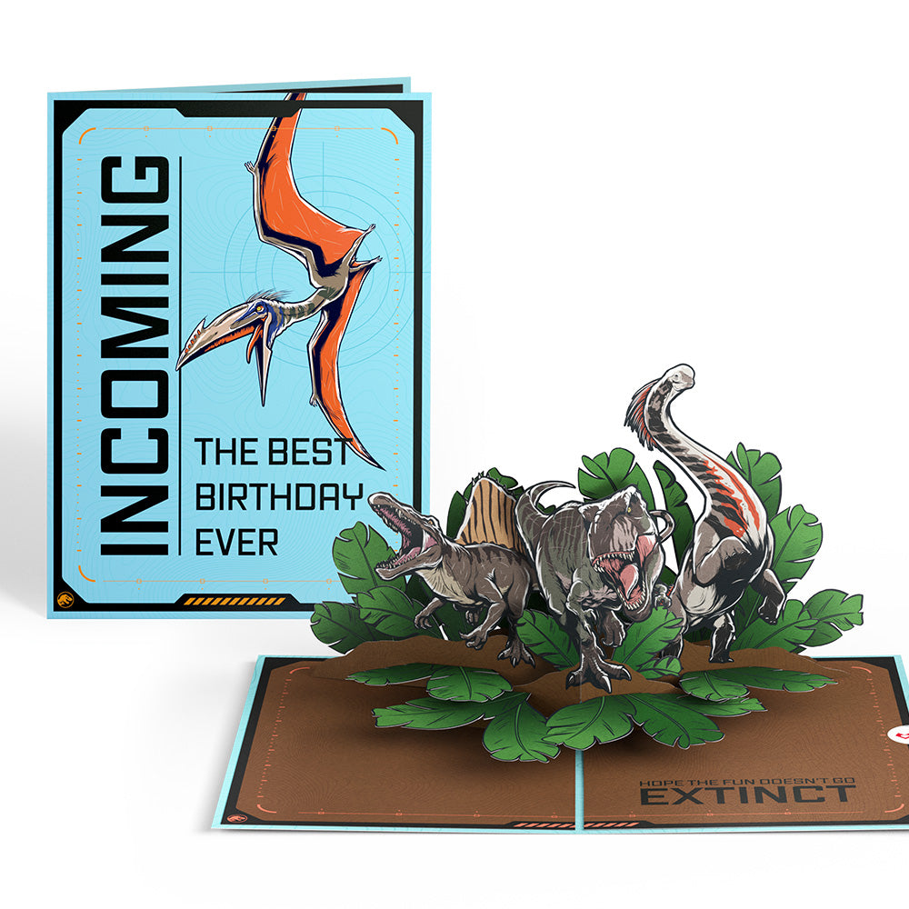 Jurassic World Rebirth Best Birthday Ever Pop-Up Card