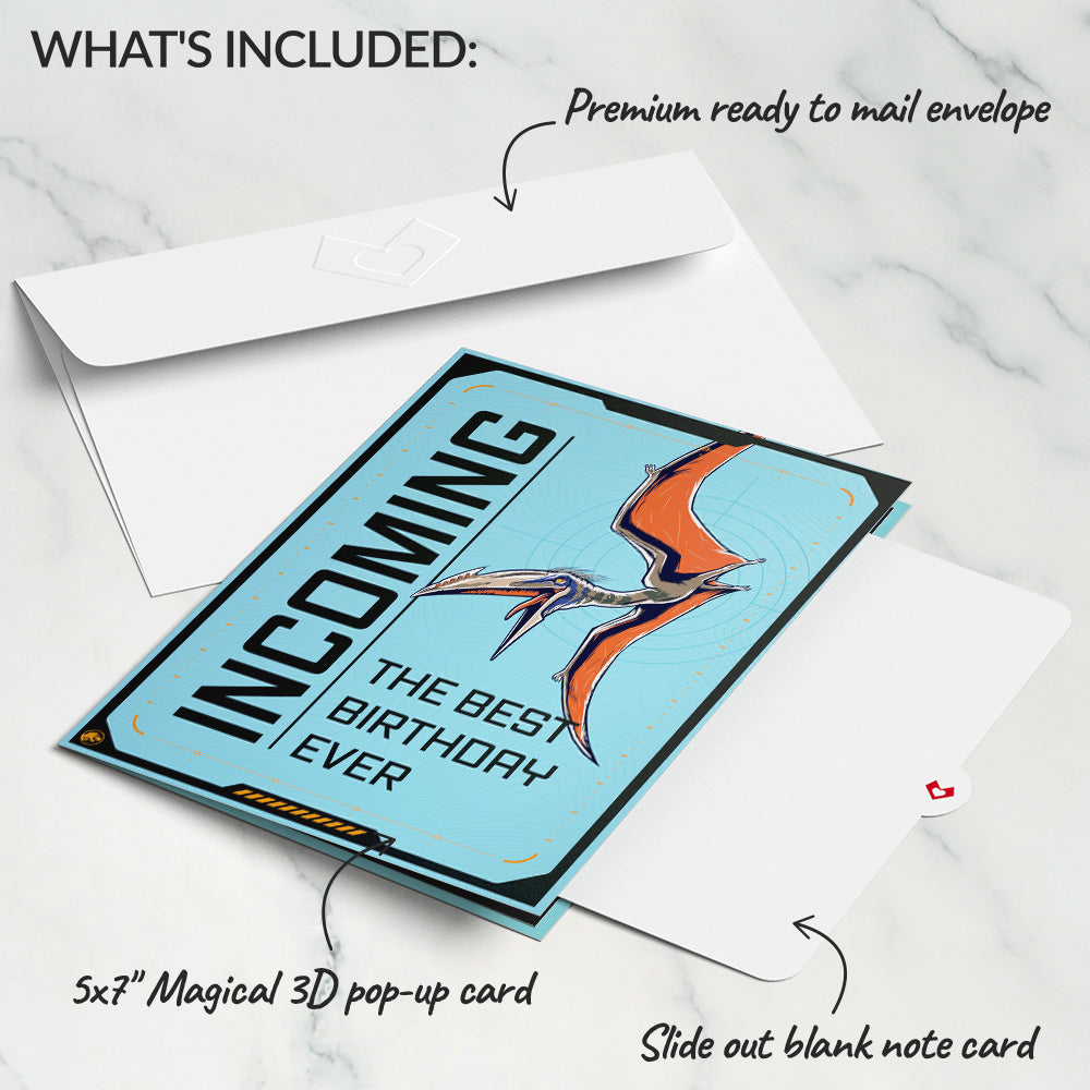 Jurassic World Rebirth Best Birthday Ever Pop-Up Card
