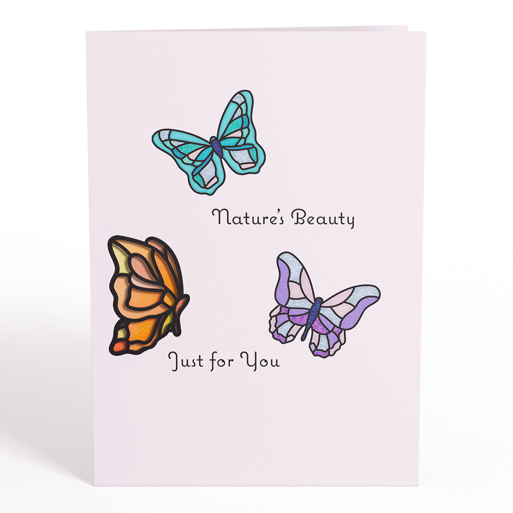 Nature's Beauty Butterfly Suncatcher Card