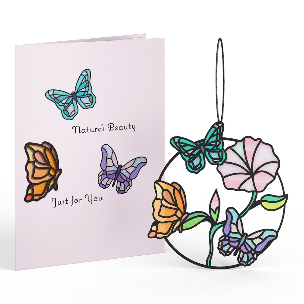 Nature's Beauty Butterfly Suncatcher Card