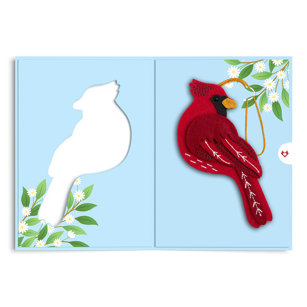 Cheerful Cardinal HeartFelt Charm Card™