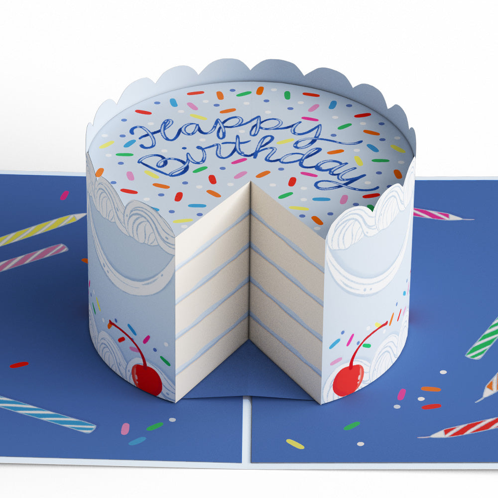 Sprinkled with Love Birthday Cake Pop-Up Card