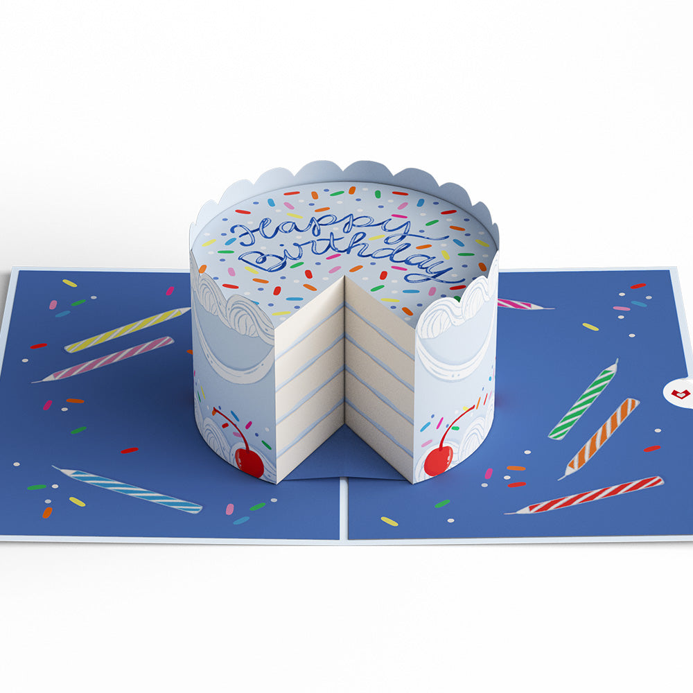 Sprinkled with Love Birthday Cake Pop-Up Card
