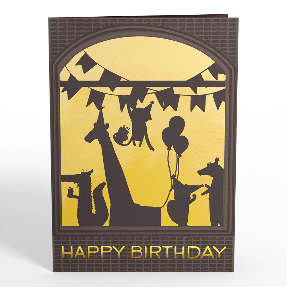 Party Animals Birthday Pop-Up Card