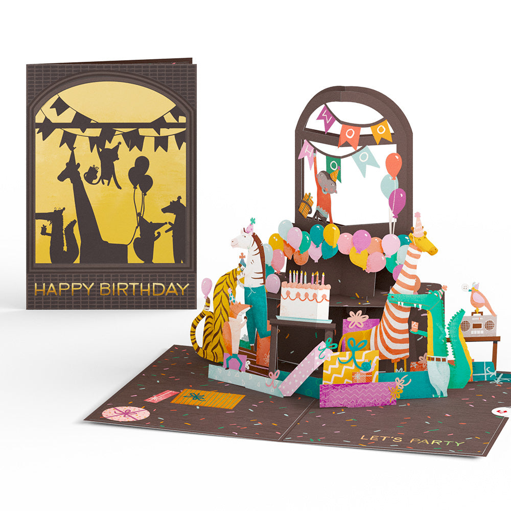 Party Animals Birthday Pop-Up Card