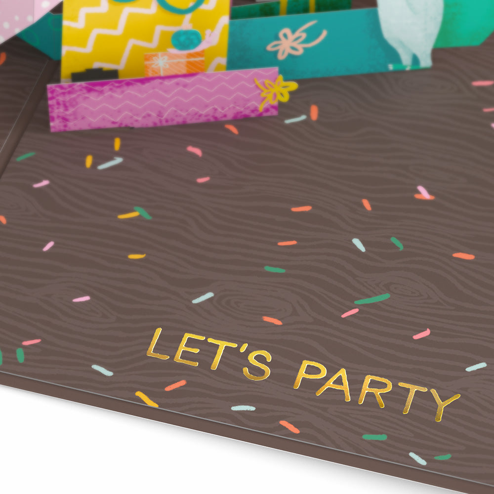 Party Animals Birthday Pop-Up Card