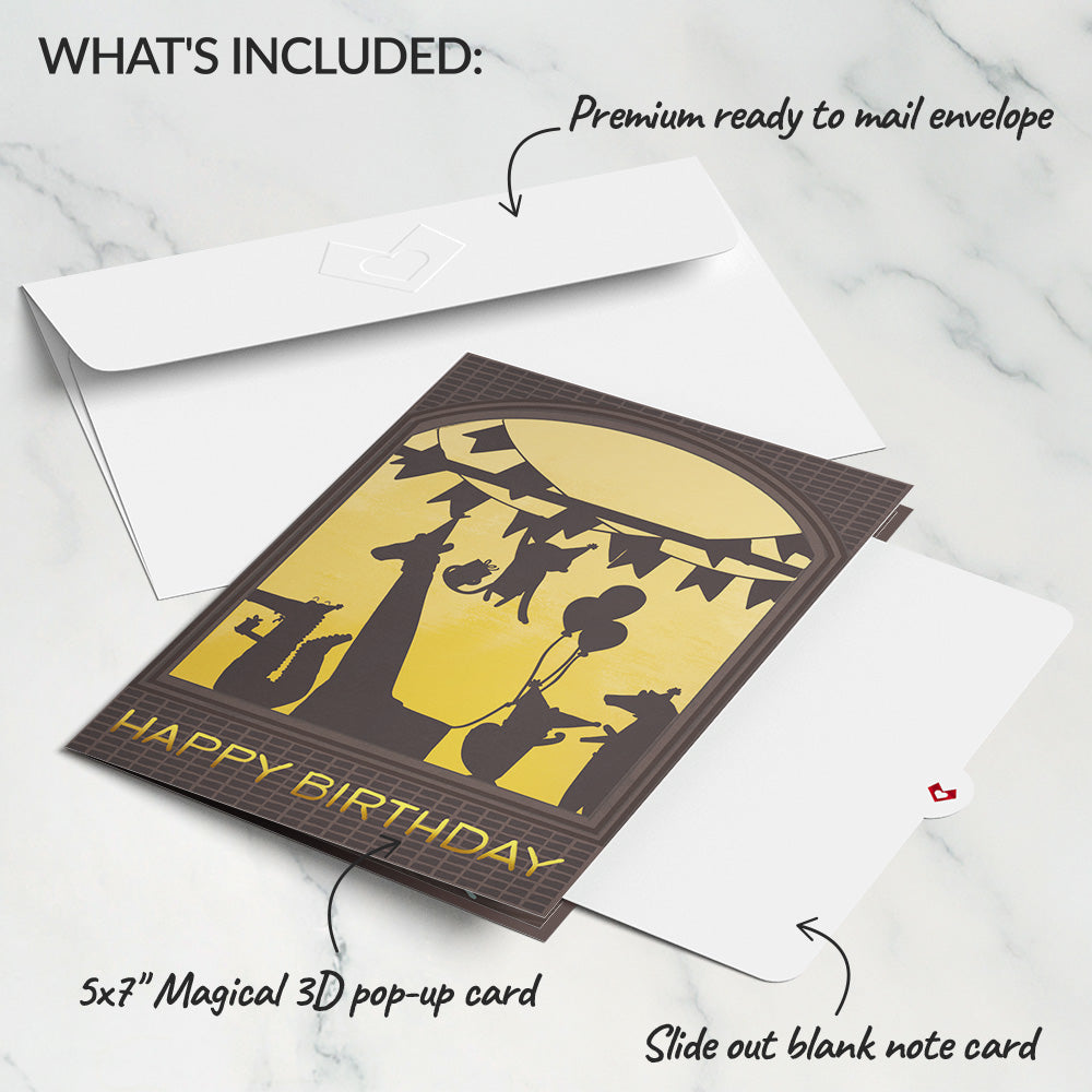 Party Animals Birthday Pop-Up Card