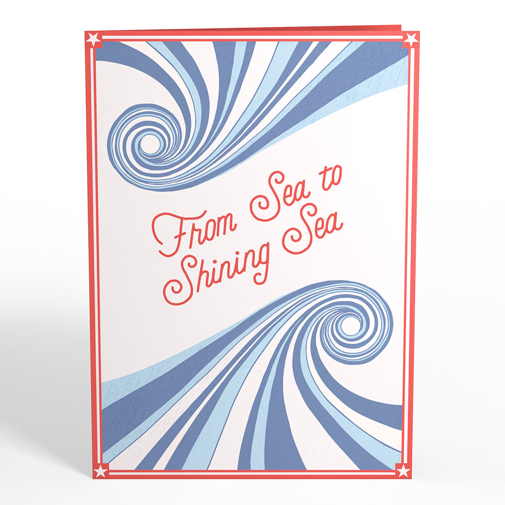 From Sea to Shining Sea Pop-Up Card