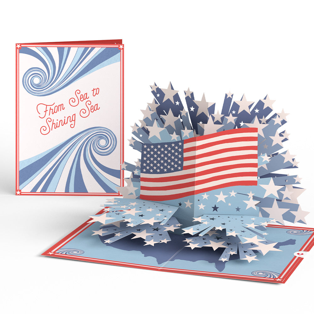 From Sea to Shining Sea Pop-Up Card