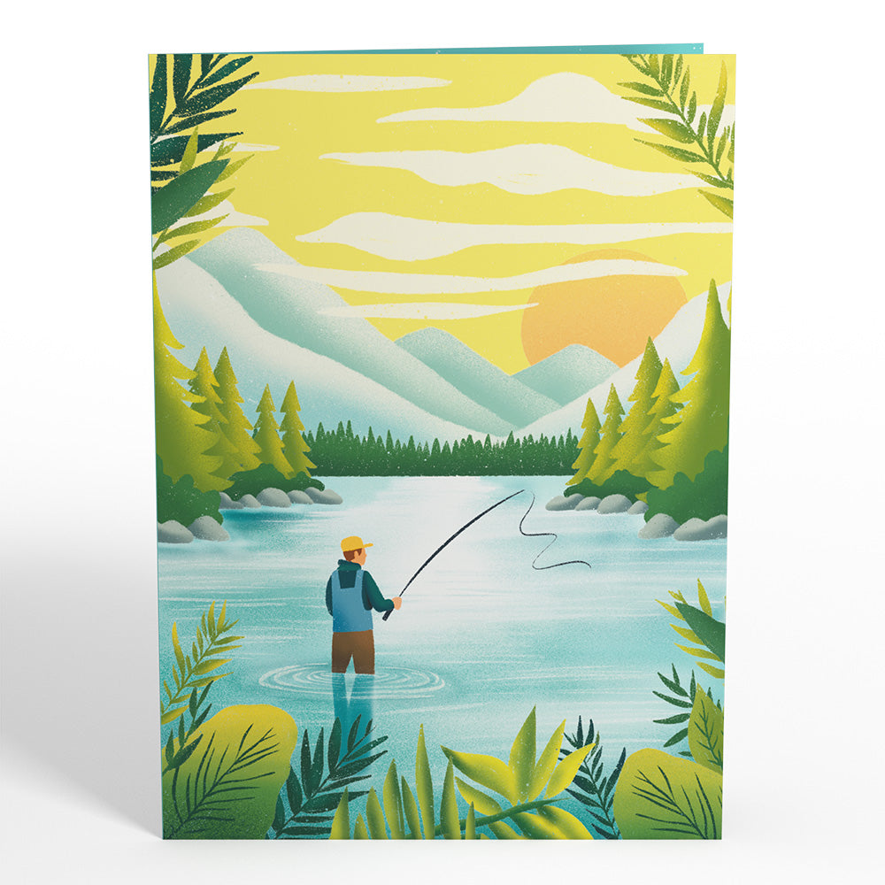 Gone Fishing Pop-Up Card