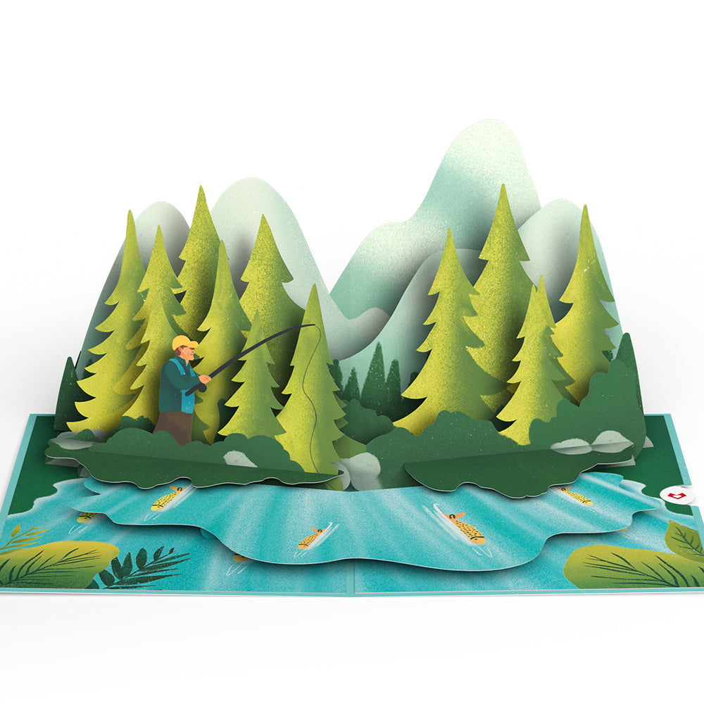 Gone Fishing Pop-Up Card