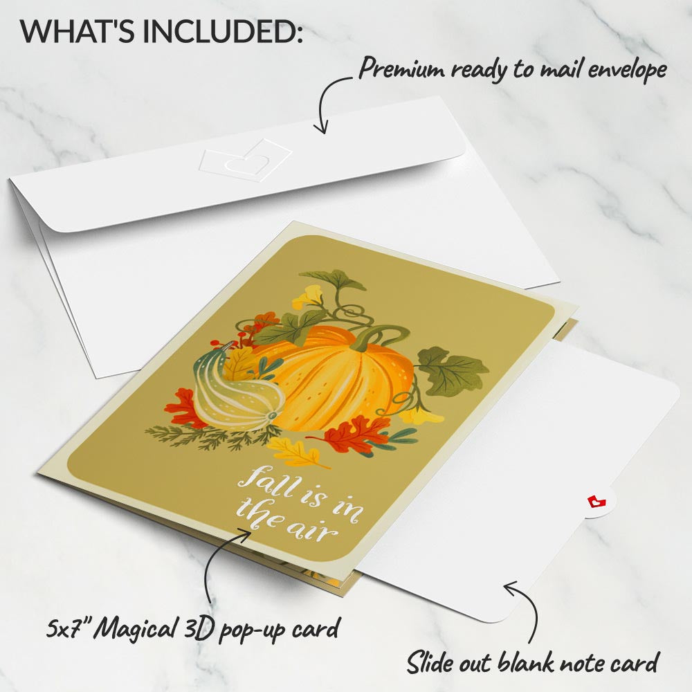 Fall is in the Air Pop-Up Card