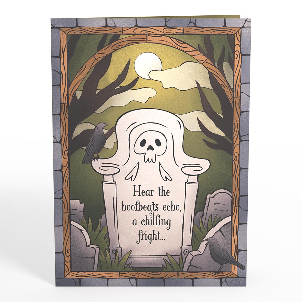 Headless Horseman Halloween Pop-Up Card