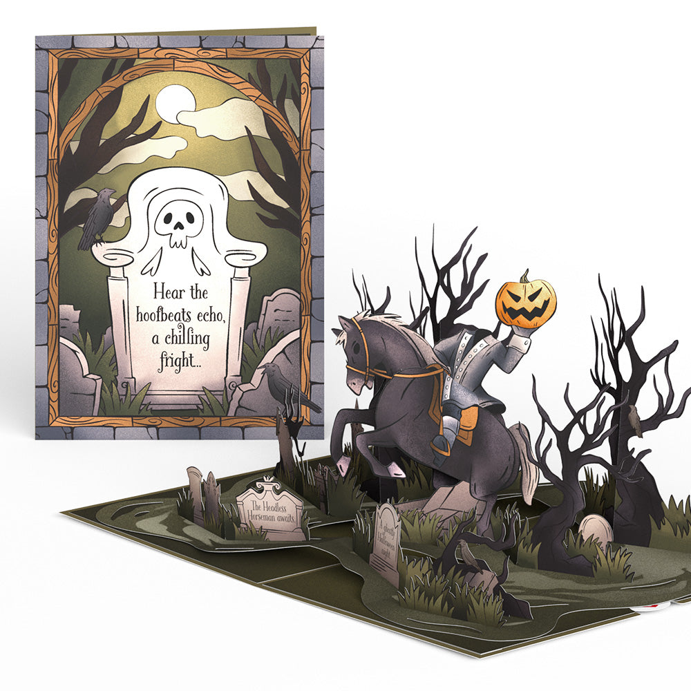 Headless Horseman Halloween Pop-Up Card