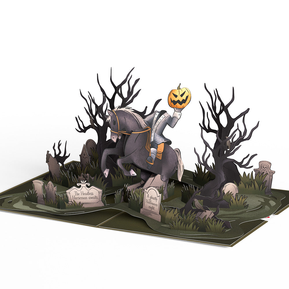 Headless Horseman Halloween Pop-Up Card