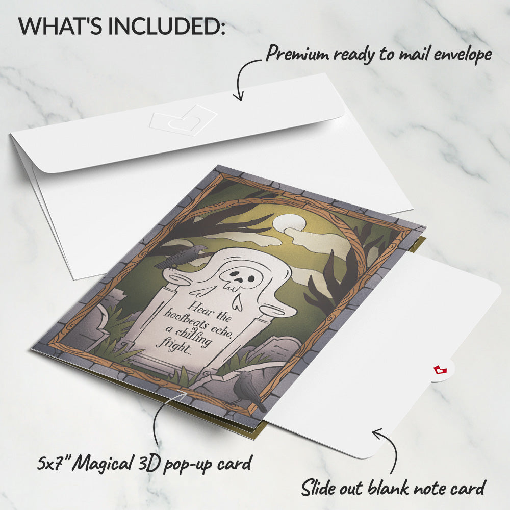 Headless Horseman Halloween Pop-Up Card