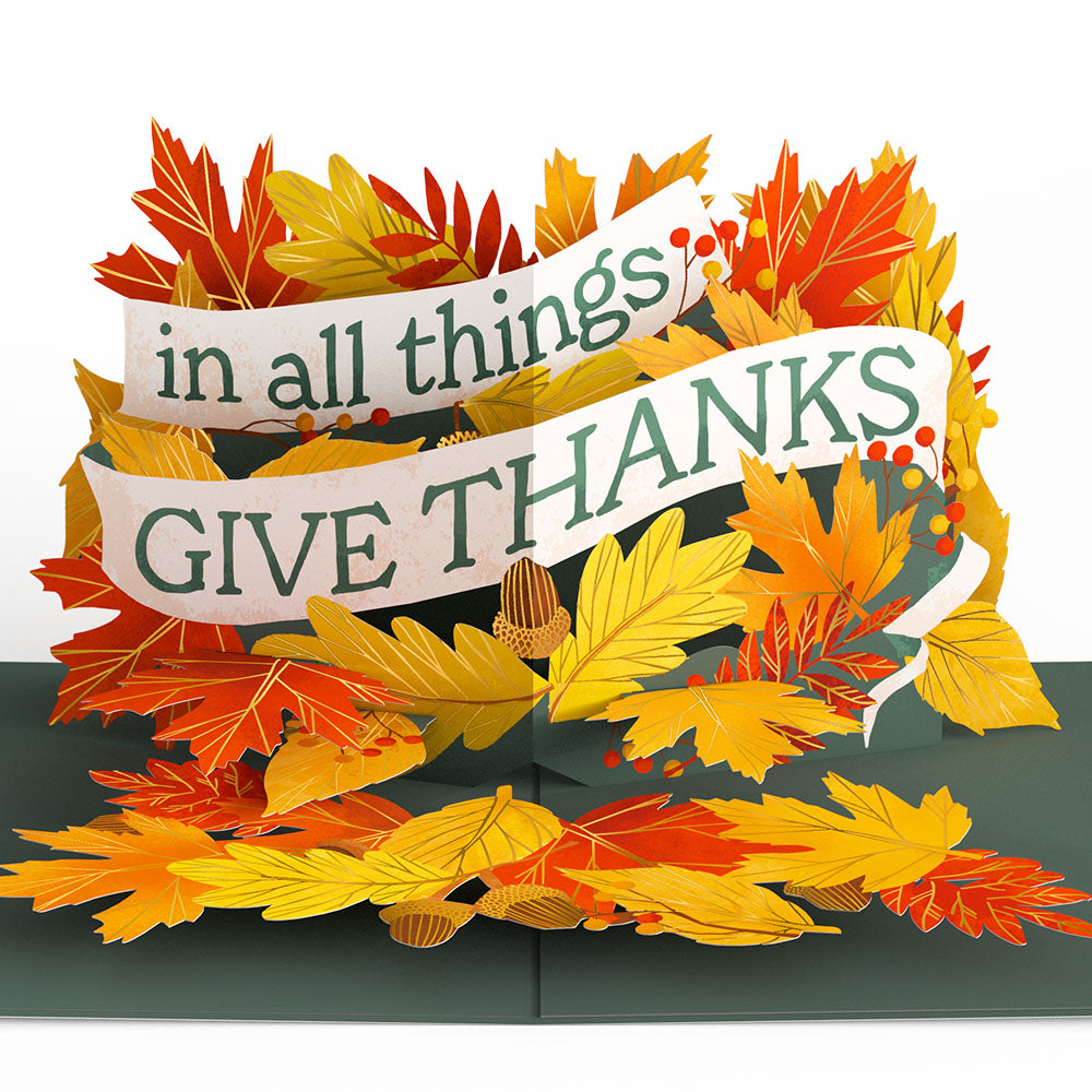 In All Things, Give Thanks Pop-Up Card