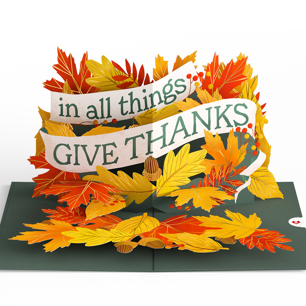 In All Things, Give Thanks Pop-Up Card