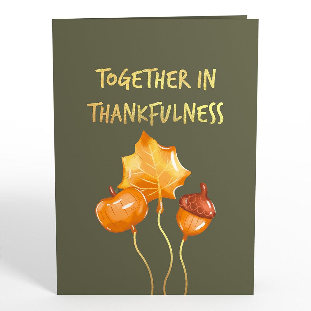Woodland Animals Thanksgiving Day Parade Pop-Up Card