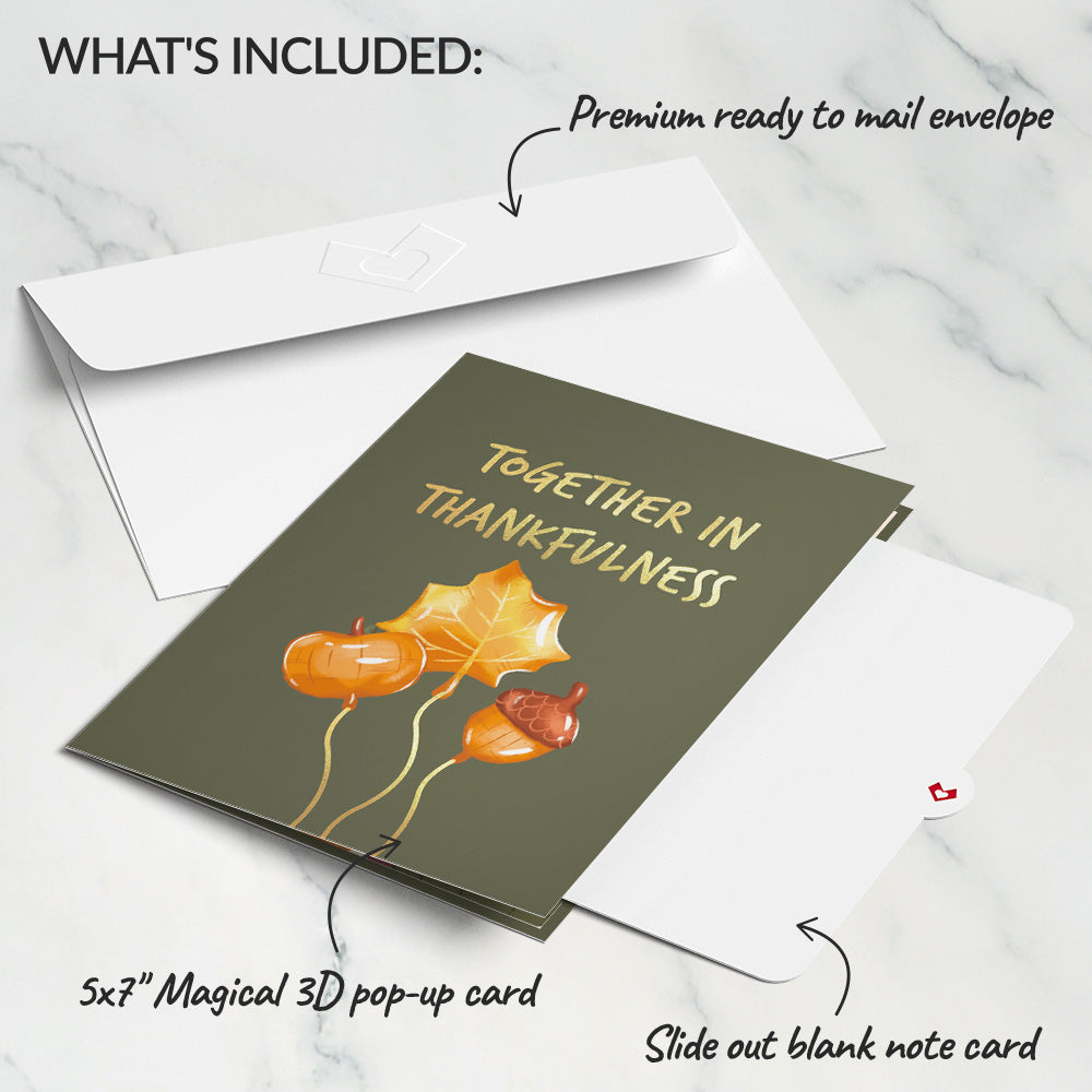 Woodland Animals Thanksgiving Day Parade Pop-Up Card