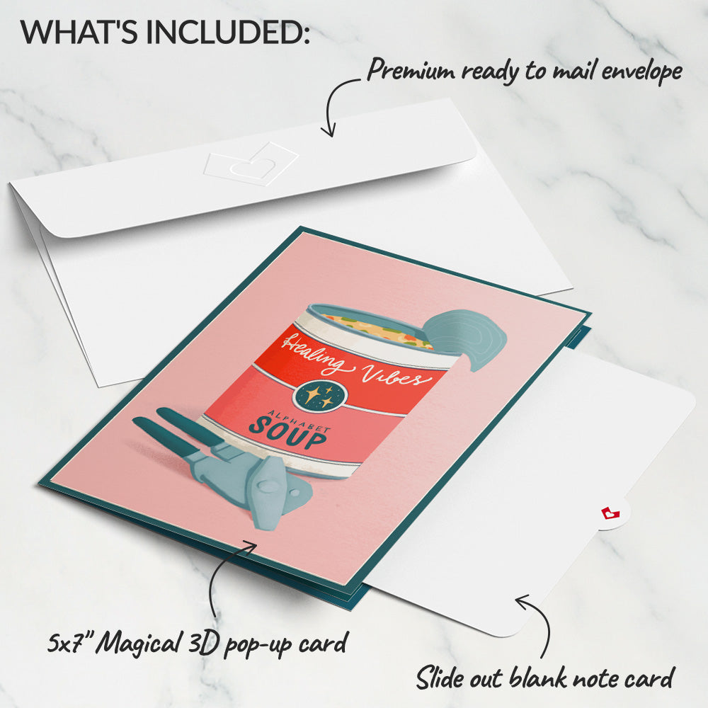Get Well Soon Soup Pop-Up Card